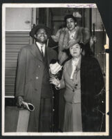 Laura Bowman, probably with Ossie Davis and Ruby Dee, Los Angeles, 1940s