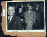 Norman O. Houston, Edythe A. Houston, and Mr. Finkelberg, Los Angeles, 1940s