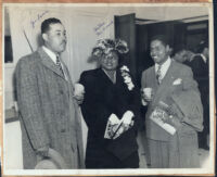 Joe Louis, Hattie McDaniel, and Wonderful Smith, Los Angeles, 1940s