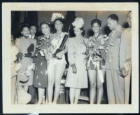 Selena Rudd wins the Miss Bronze America Pageant, Los Angeles, 1946