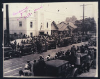 Bishop Sara Butler's funeral procession, Los Angeles, May 1940