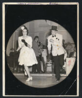Frances and Earl Robinson at a U.S.O. camp show in New York, 1940s