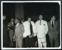 Eddie Green, Hadda Brooks, "Peg Leg" Bates, and Frank Sinatra, Los Angeles, 1940s