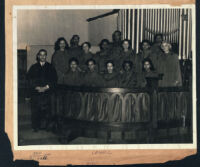 Rev. Hamilton T. Boswell and church choir, Los Angeles, 1940s