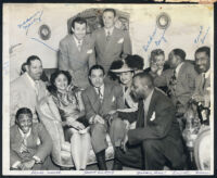 Stuff and Dottsie Crouch, Vernon Mendez, "Sunshine Sammy" and Eddie "Rochester" Anderson, Los Angeles, 1940s