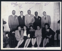 Leon Hardwick, "Hat," Curtis C. Taylor, Joe Harris, Herman Spurlock, Gertrude Gipson-Penland, Catherine Garcia, Los Angeles, 1940s