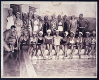 Swimmers at the YWCA in Los Angeles, 1940s