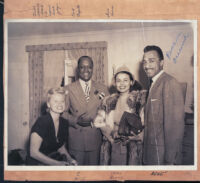 C. W. Hill, Lena Horne, and Leon René, Los Angeles, 1940s