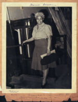 Marian Downes, Marva Louis' personal secretary, Los Angeles, 1940s