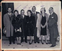 Mabel and Mitchell Miles, Edythe and Norman O. Houston, Josie Pryce, and Horace Clark, Los Angeles, 1940s
