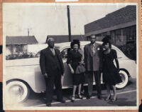 Valaida Snow and three others, Los Angeles, 1940s