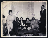 Catherine Garcia, Joe Harris and Curtis Taylor, Los Angeles, 1940s