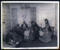 Nobel & Ethel Sissle and guests, Los Angeles, 1940s