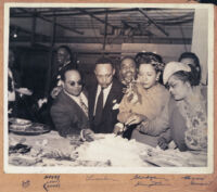 Lionel and Gladys Hampton, Bessie Gant and others, Los Angeles, 1940s