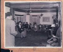 Melba Foppe at a committee meeting, Los Angeles, 1940s