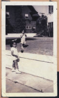 Cynthia and Noble Sissle Jr., children of Ethel (Sissle) Gordon, Los Angeles, 1940s