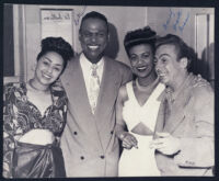 L'Tanya with Earl "Fatha" Hines and Harry "The Hipster" Gibson, Los Angeles, 1940s