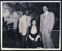 Jay Moss with Betty and Ralph Vaughn, Los Angeles, 1940s