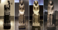 Seated Statues of Hatshepsut from Deir el-Bahri