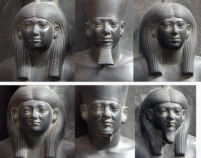 Comparison of Three Faces on Menkaura’s Triads