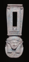 Faience Sistrum in the Form of Hathor-Head