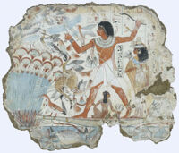 Nebamun, His Wife and Daughter