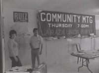 People working on Raza Unida Campaign