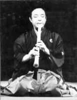 Mitsuru Yuge playing Japanese shakuhachi