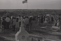 View of Veteran's funeral ceremony