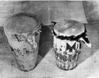 Photo of two hand drums.