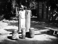 Photo of man with five drums