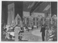 Mexico Theatre 1945, photograph of watercolor rendering, restaurant
