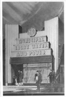 Municipal Light, Water & Power, Los Angeles, photograph of rendering