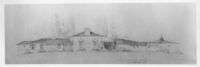Oldknow House, Bel Air,  entrance elevation, sketch
