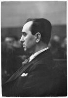 Choreographer Busby Berkeley attending court to face murder charges, Los Angeles, 1935