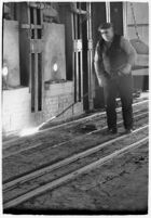 Steel worker at the Columbia Steel Company's plant, Torrance