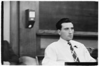 Confessed child-murderer Albert Dyer in court, Los Angeles, 1937