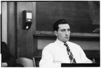 Confessed child-murderer Albert Dyer in court, Los Angeles, 1937