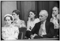 Jurors for the murder trial of Albert Dyer in court, Los Angeles, 1937