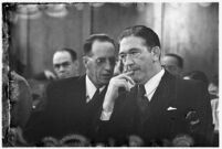 Capt. Leopold McLagle, American Jiu-Jitsu instructor and actor, in court, November 18, 1937