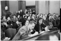 Spectators at the murder trial of Paul A. Wright, Los Angeles, 1938