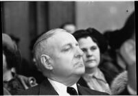 Spectator at the murder trial of Paul A. Wright, Los Angeles, 1938