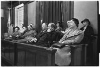 Jury for the trial of accused murderer Paul A. Wright, Los Angeles, 1938