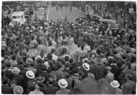 Crowds gathered for Mystic Shrine's Durbar festival, Los Angeles, 1937