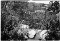 Overlook on the estate of film comedian Harold Lloyd and his wife Mildred, Beverly Hills, 1927