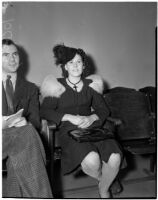 Dorothy Liberto, who was granted a divorce, Los Angeles, 1940