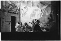 Ballet dancers on stage in the Ballet Russe de Monte Carlo performance of "Ghost Town," Los Angeles, 1940