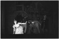 Ballet dancers on stage in the Ballet Russe de Monte Carlo performance of 