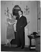 Sir Alfred Duff Cooper and his wife Lady Diana Cooper during a national lecture tour, Los Angeles, 1940