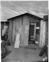 Deserted cabin where Betty Hardaker hid after murdering her daughter, Palm Springs, 1940